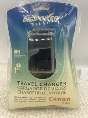 Canon Digipower Travel 1-Hour Battery Charger TC-500 C New Open Box